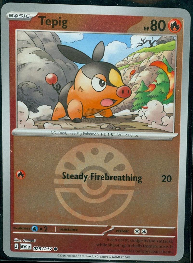 Ascended Heroes Tepig [Ball] Pokémon card